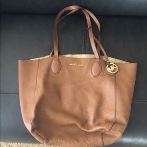 Michael Kors tan tote bag
